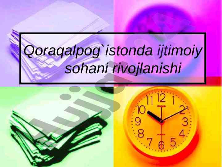 Qoraqalpog'istonda ijtimoiy sohalar rivojlanishi