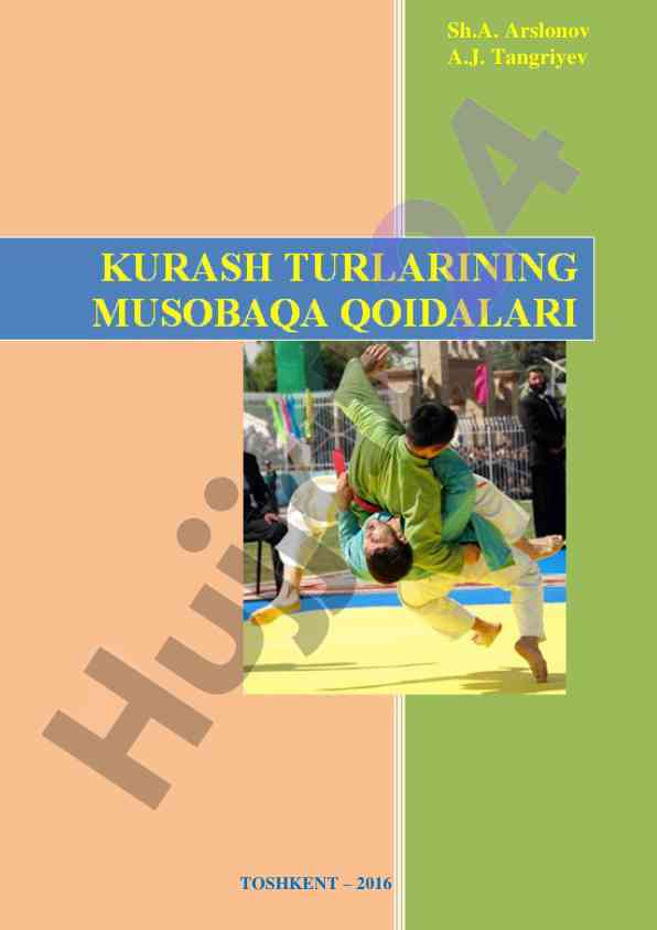Kurash turlarining musobaqa qoidalari uslubiy qo‘llanma