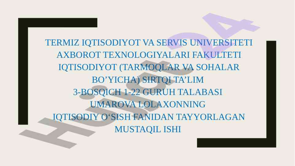 Xususiy kapital samaradorligini oshirish