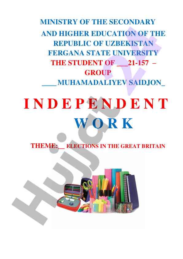 Elections in the great britain overview
