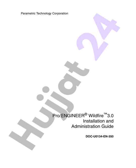 Pro/engineer wildfire installation administration guide
