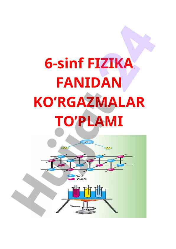 6-sinf fizika fanidan ko'rgazmalar to'plami