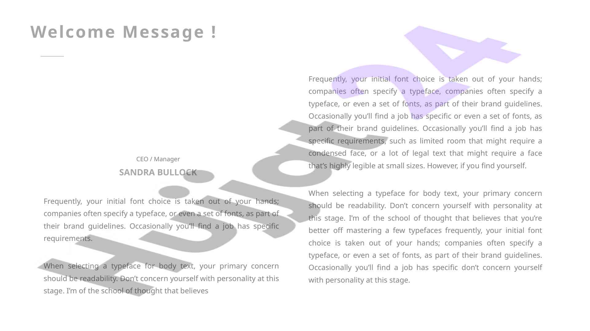 Choosing the right typeface for readability
