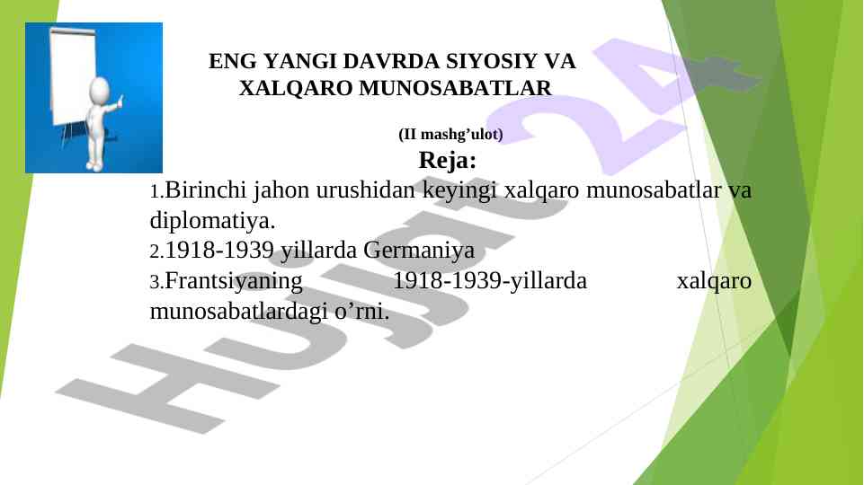 Xalqaro munosabatlar va diplomatiya tarixi