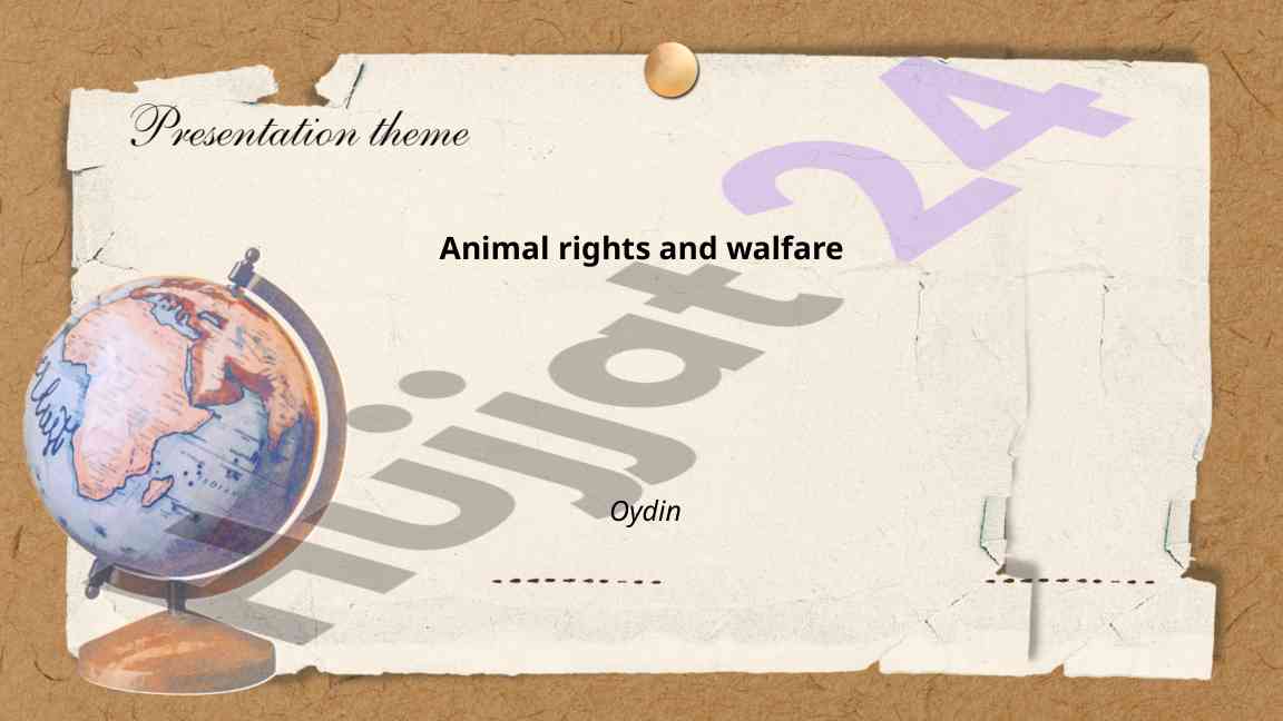 Animal rights and welfare overview and conservation efforts