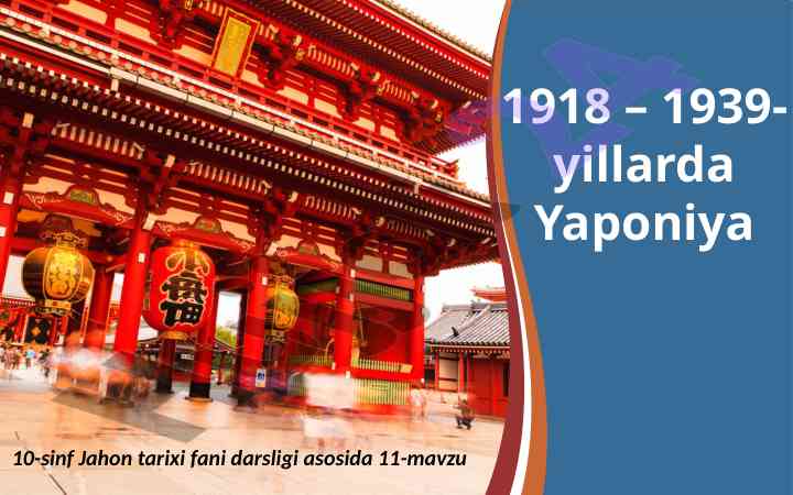 Yaponiyaning Iqtisodiy Va Siyosiy Rivojlanishi