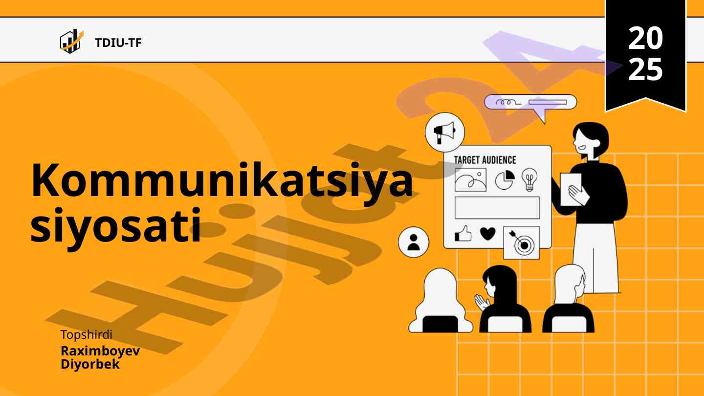 Kommunikatsiya siyosati va marketing ahmiyati