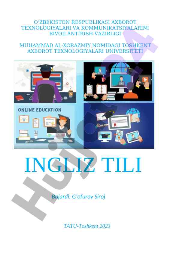 Ingliz tili terminlari bilan tanishtiruvchi qo‘llanma