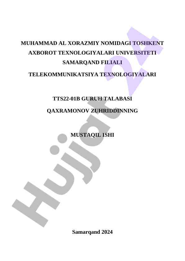 Xotira va tashqi qurilmalarni boshqarish asoslari