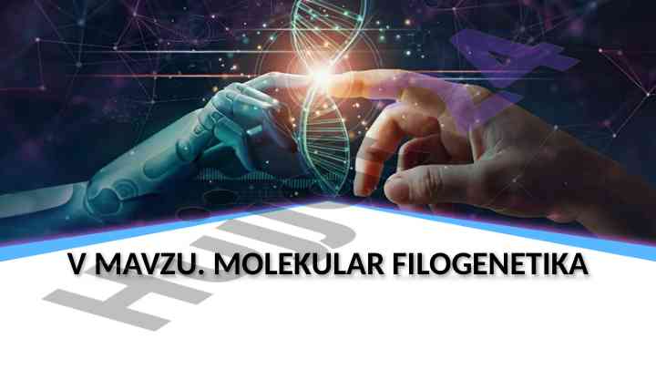 Molekular filogenetika va bioinformatika tahlili