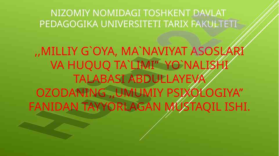 Diqqat turlari va uning xususiyatlari