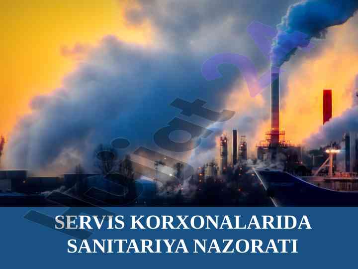 Sanitariya nazorati va uning maqsadlari