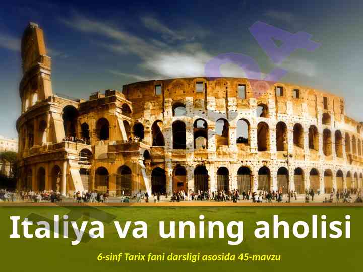 Italiyaning tarixi va iqlimi apennin yarimorolida