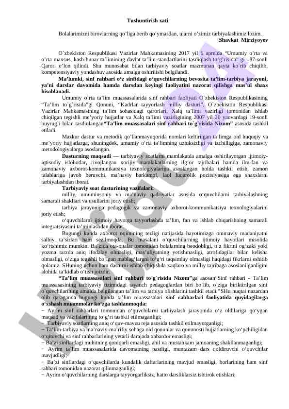 O'rta ta'limda tarbiyaviy faoliyatni yondashuv