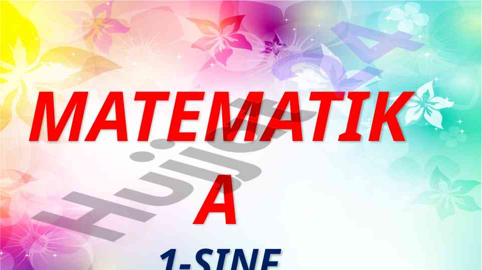 Matematika fani: o'nlikdan o'tib qo'shish