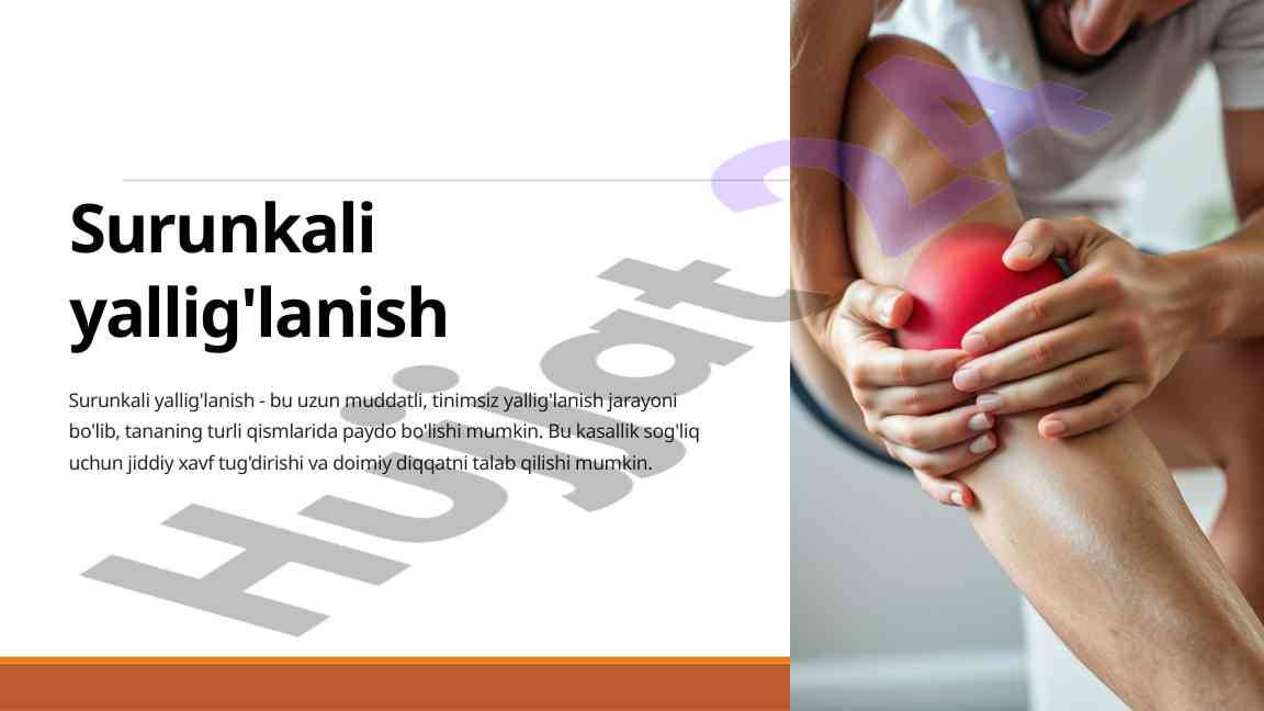 Surunkali yallig'lanish tushunchasi va sabablari