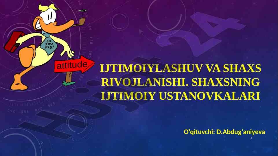 Ijtimoiylashuv va shaxs rivojlanishi tushunchalari