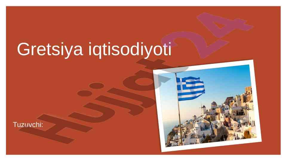 Gretsiya iqtisodiyoti geografiya turizm ma'lumotlari