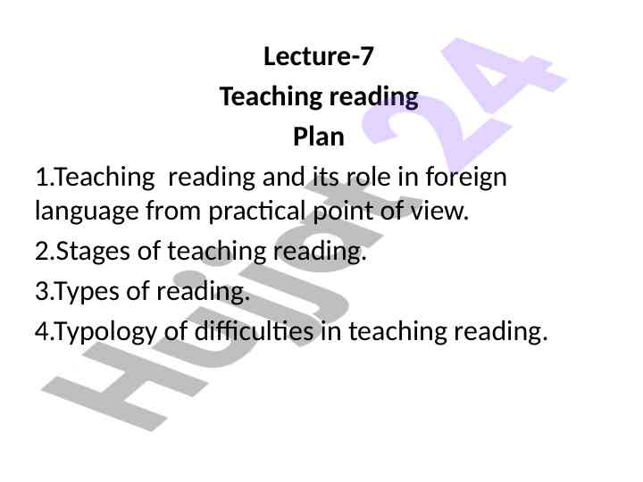Teaching reading strategies in foreign language education