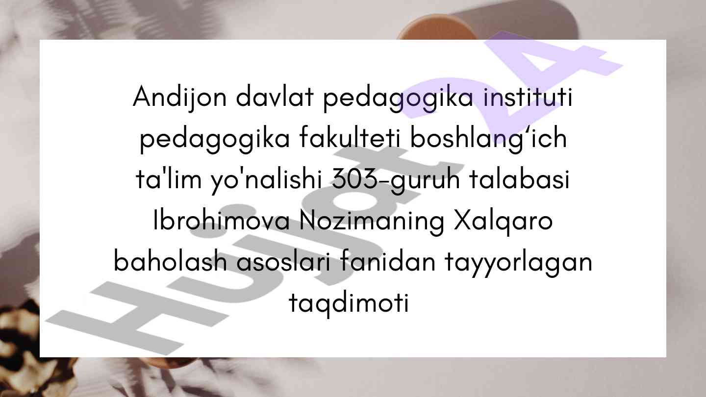 Ta'limning '4k' modeli taqdimoti