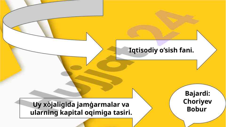 Iqtisodiy o'sish va jamg'armalar o'rtasidagi bog'liqlik