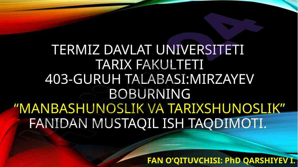 Sharq qoʻlyozmalari tarixida tutgan oʻrni