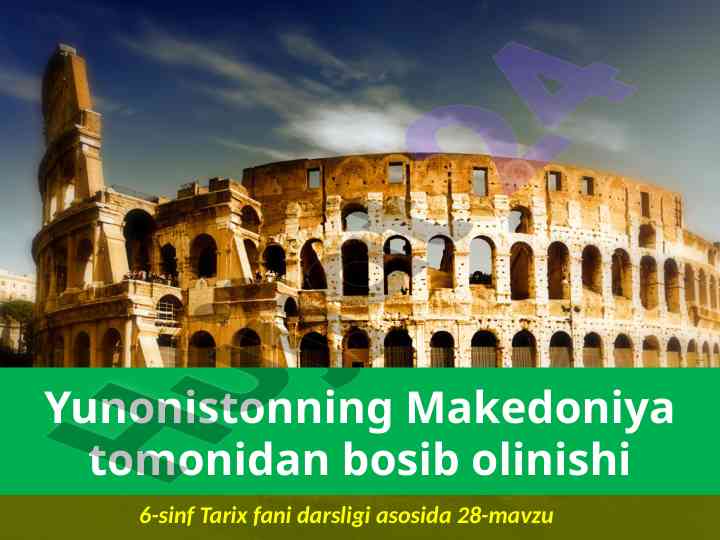 Makedoniya va yunonlarning urush taktikalari