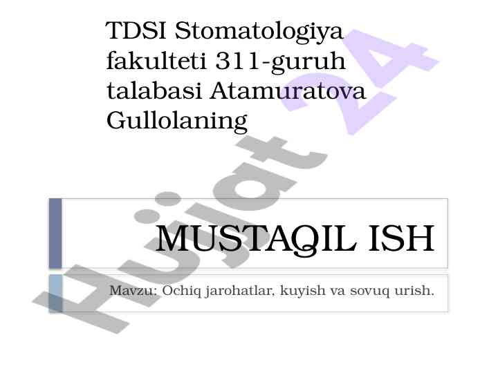 Ochiq jarohatlar, kuyish va sovuq urish