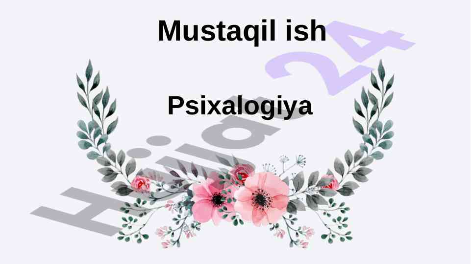 Psixologik xususiyatlar va pedagogik faoliyat