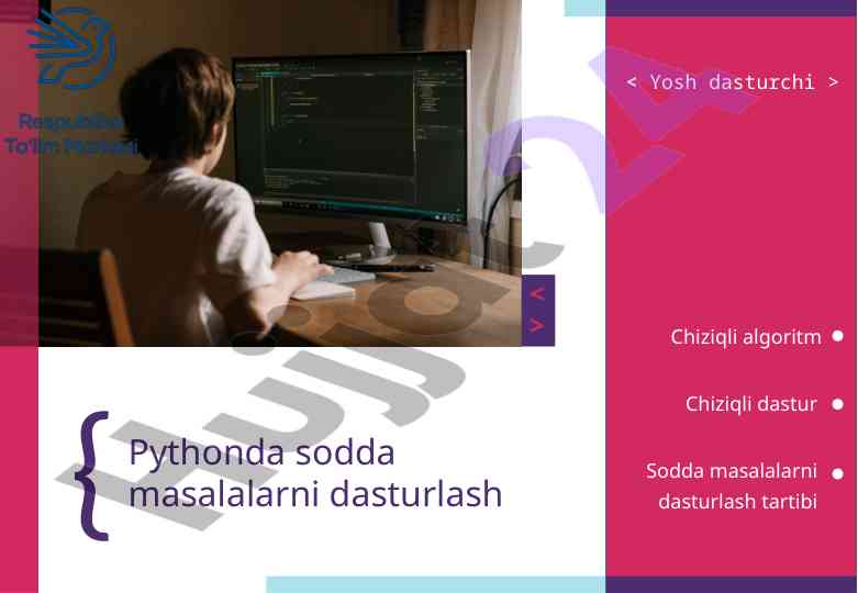 Chiziqli algoritmlar va dasturlash jarayonlari