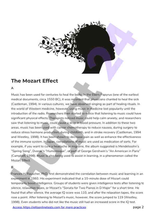 Mozart effect music healing benefits and applications