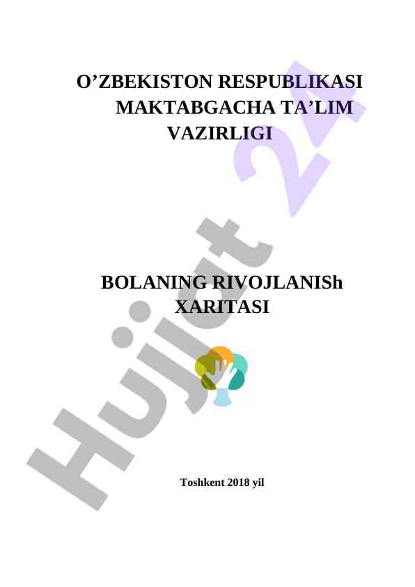 Bolalar rivojlanishi xaritasini to'ldirish usullari
