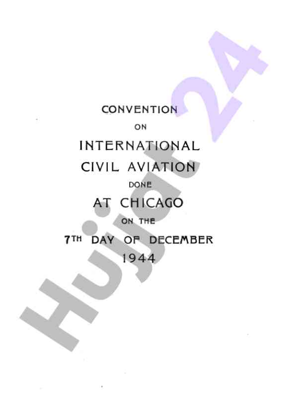 Convention on international civil aviation overview