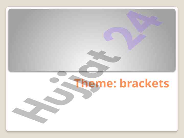 Understanding the use of brackets in language