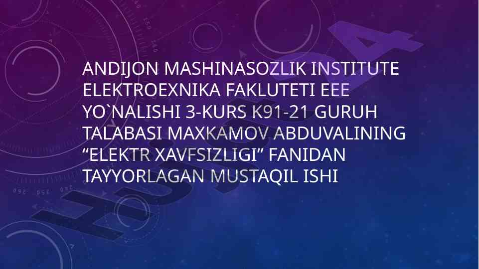 Elektr xavfsizligi: yong'in o'chirish vositalari