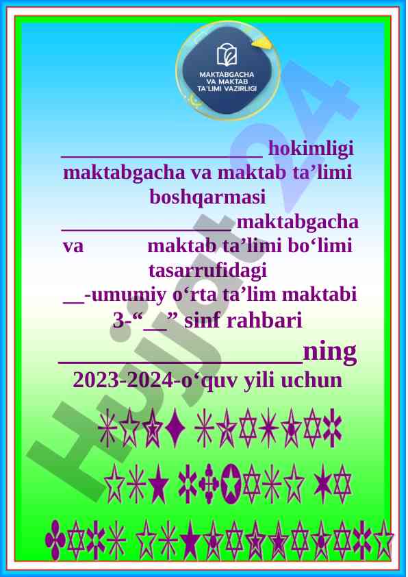 Umumiy o‘rta ta’lim maktabida tarbiya jarayonlari