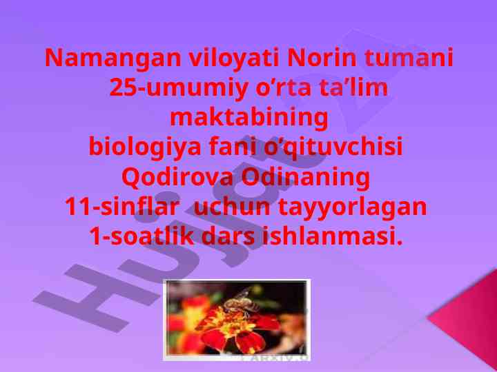 Tirik organizmlarda o’z-o’zini idora etish