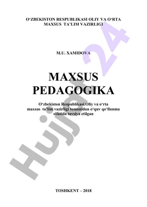 Maxsus pedagogika uslubiy qo‘llanma 2018