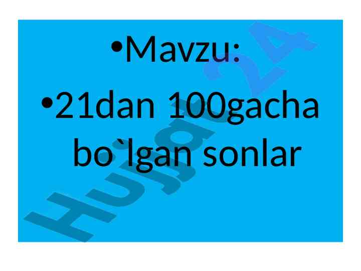 Juft sonlar qatorini davom ettiring metodi