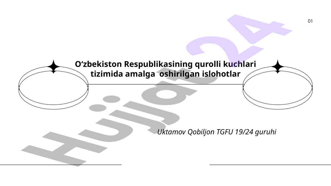 O‘zbekiston qurolli kuchlaridagi islohotlar tahlili