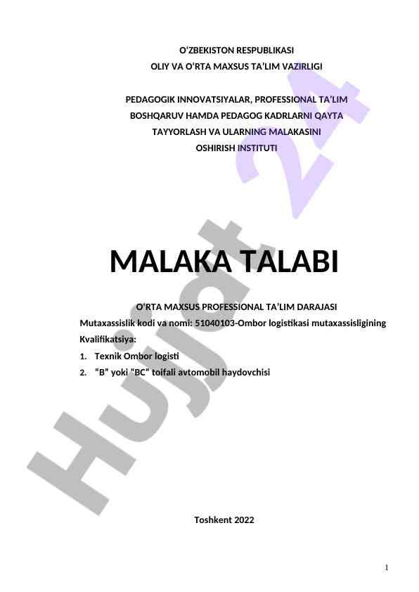 Pedagogik innovatsiyalar va professional ta'lim
