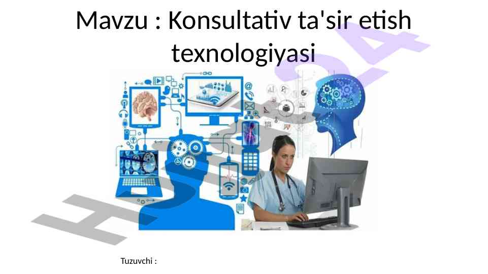 Konsultativ ta'sir etish texnologiyasi tahlili