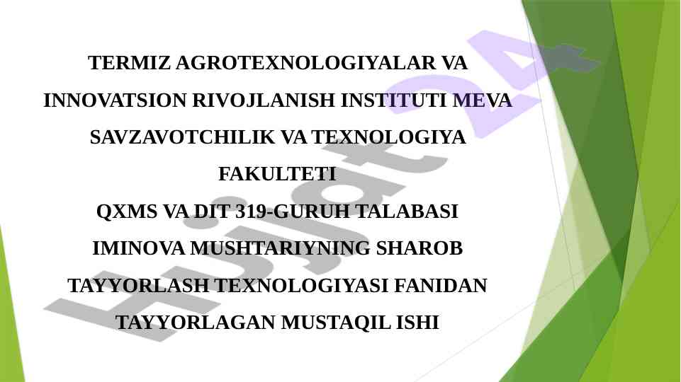 Marsala sharobi haqida tushuncha