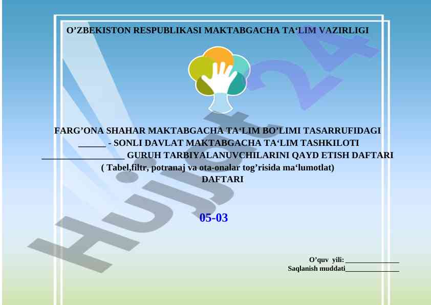 Davlat maktabga chashor ta'lim hujjatlari ro'yxati