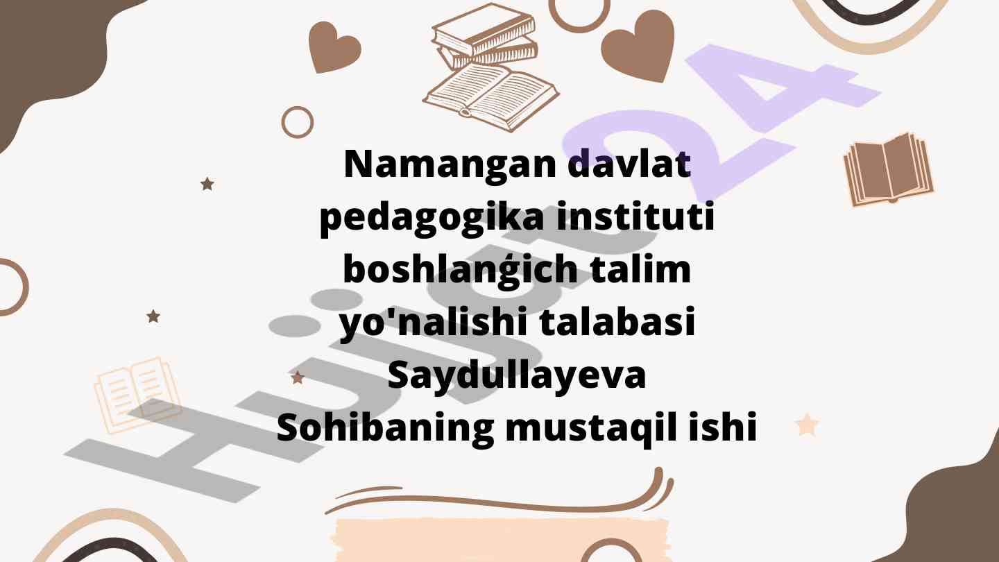 Tarbiyachi va o'qituvchi hamkorligi asoslari