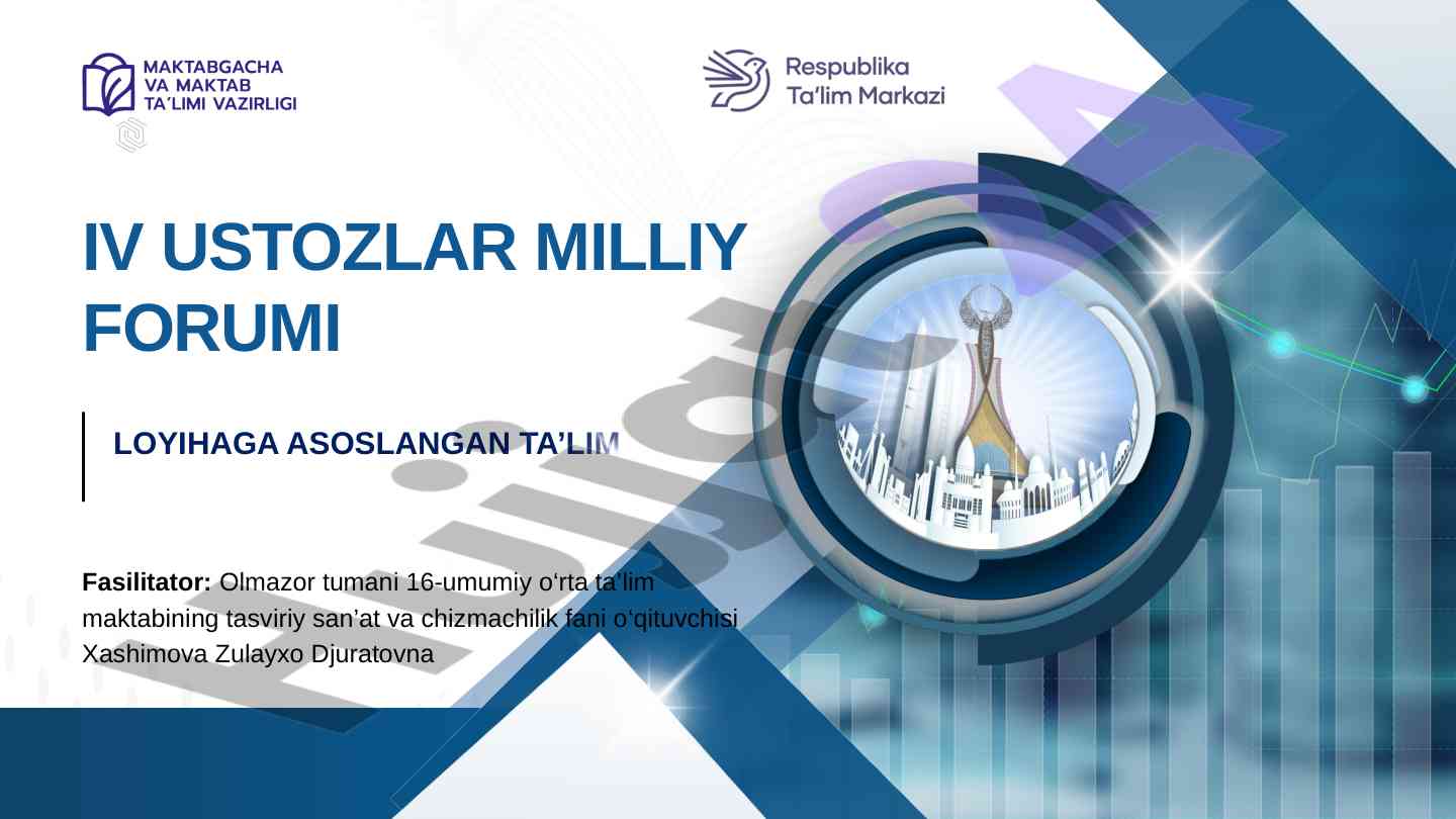 Loyihaga asoslangan ta’limning asosiy xususiyatlari