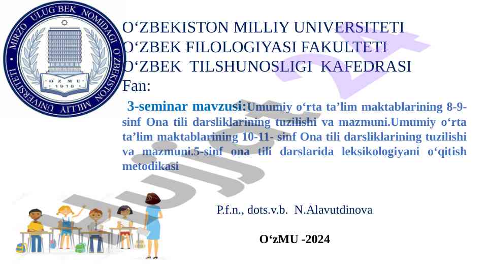 Ona tili darsliklarining tuzilishi va mazmuni