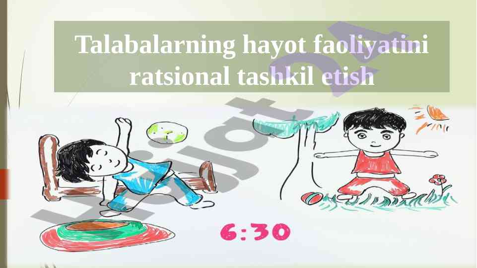 Talabalarning Hayot Faoliyatini Ratsional Tashkil Etish