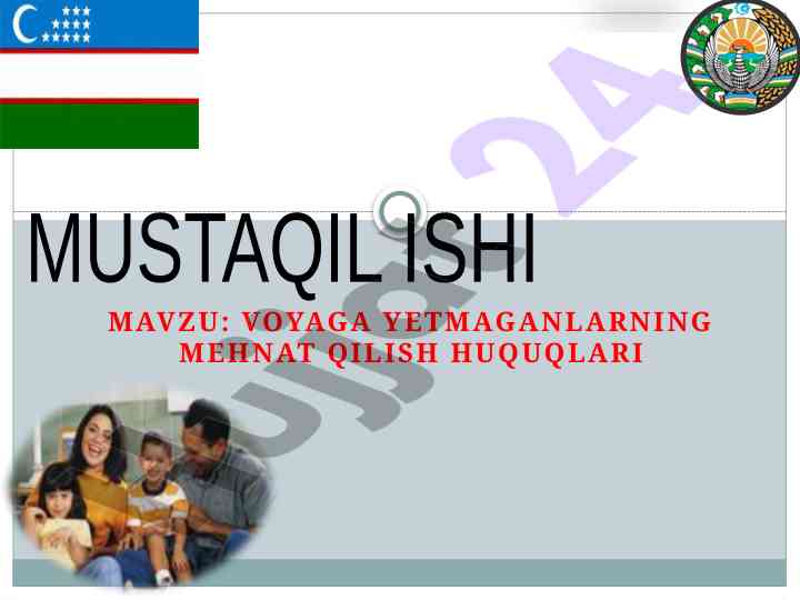 Voyaga yetmaganlarning mehnat huquqlari
