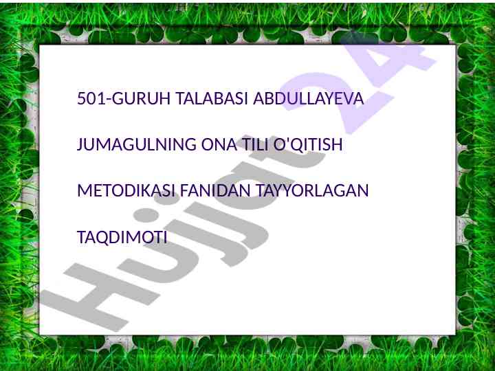 Ona tili darslarida lug'atlardan foydalanish
